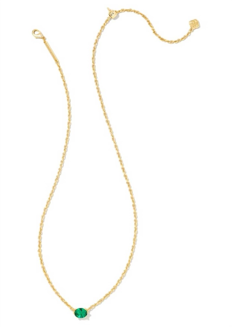Kendra Scott Cailin Crystal Pendant Necklace In Green Crystal