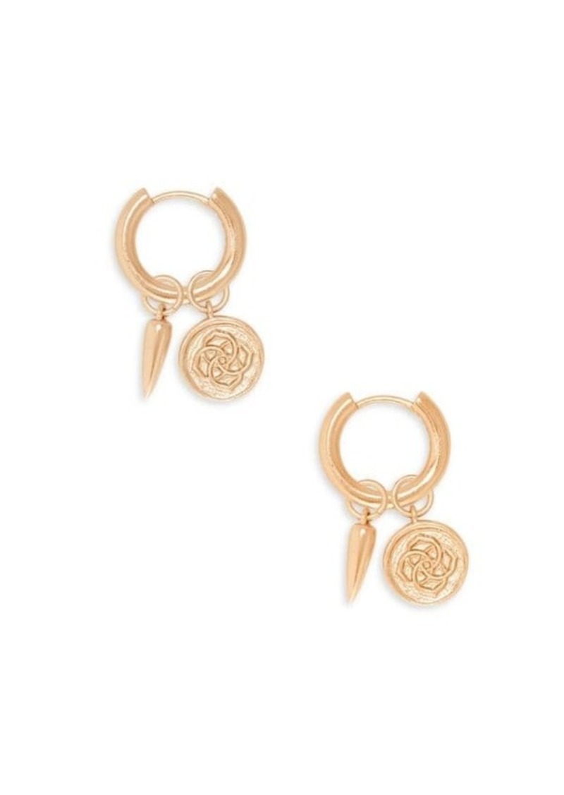 Kendra Scott Dira 14K Rose Goldplated Huggie Earrings