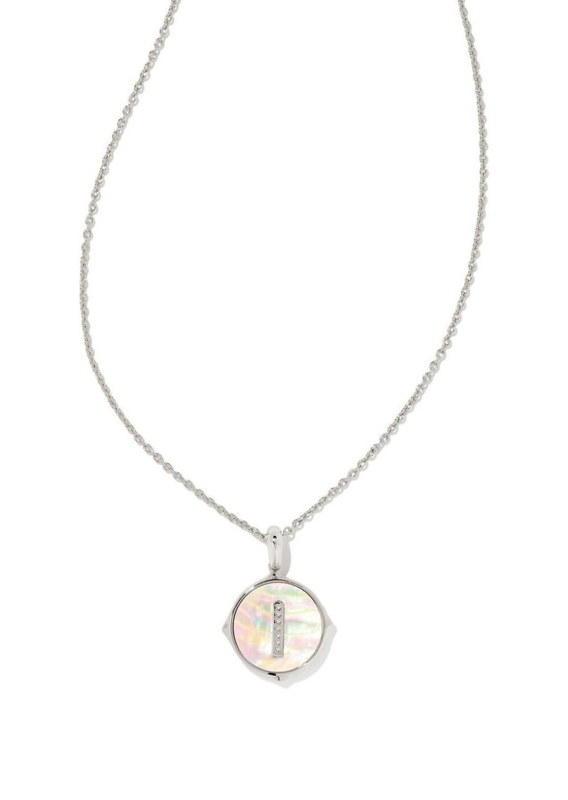 Kendra Scott Disc Pendant Necklace In Silver