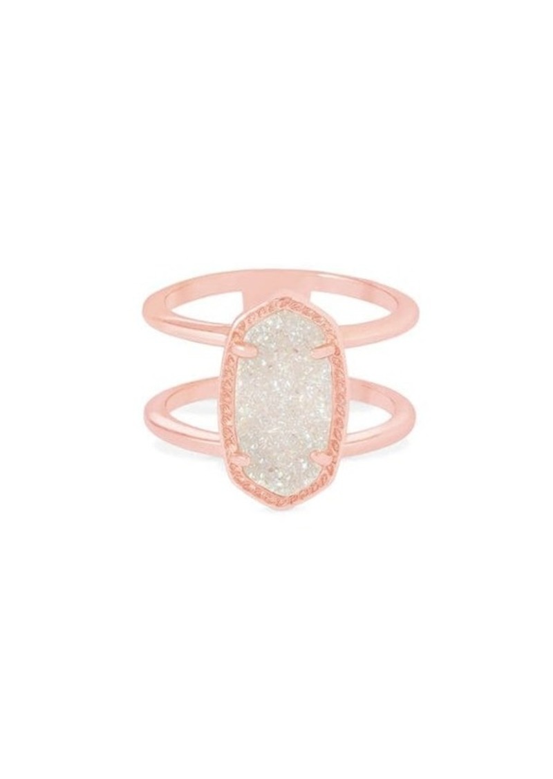 Kendra Scott Elyse 14K Rose Goldplated & Drusy Ring