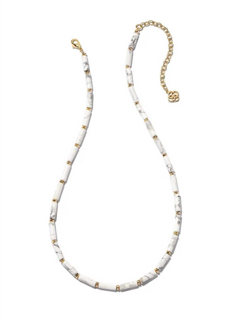 Kendra Scott Ember Strand Necklace In Gold White Howlite