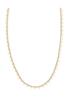 "Kendra Scott 14k Gold-Plated Color Bead 19"" Adjustable Strand Necklace - Gold White"