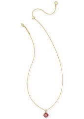 "Kendra Scott 14k Gold-Plated Mixed Cubic Zirconia 19"" Adjustable Pendant Necklace - Pink Mix"