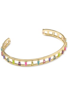 Kendra Scott 14k Gold-Plated Multicolor Cubic Zirconia & Nano Gem Cuff Bracelet - Gold Multi