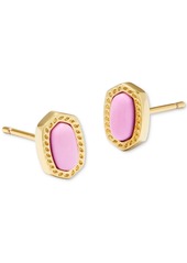 Kendra Scott 14k Gold-Plated Oval Stone Stud Earrings - Turquoise Magnesite