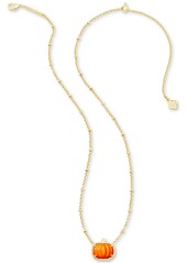 "Kendra Scott 14k Gold-Plated Pumpkin 19"" Adjustable Pendant Necklace - Gold Golde"