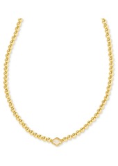 "Kendra Scott Abbie Gold-Tone Beaded Necklace, 13-1/2"" + 4"" extender - Gold Azale"