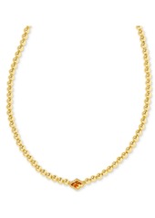 "Kendra Scott Abbie Gold-Tone Beaded Necklace, 13-1/2"" + 4"" extender - Gold Azale"