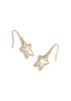 Kendra Scott Ada Mother Of Pearl Star Drop Earrings in 14K Gold Plated