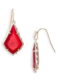 Kendra Scott Alex Crystal Drop Earrings in Gold Cranberry Illusion at Nordstrom