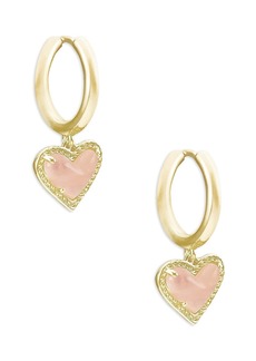 Kendra Scott Ari Heart Drop Huggie Hoop Earrings