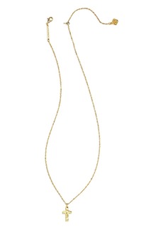 Kendra Scott Cross Pendant Necklace in 14K Gold Pated, 19