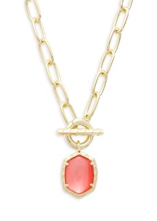 Kendra Scott Daphne Link & Chain Pendant Necklace in 14K Gold Plated, 18