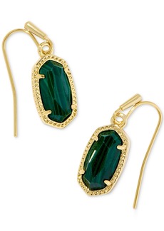 Kendra Scott Drusy Stone Drop Earrings - Green