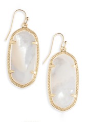 Kendra Scott 14K Gold Plated Elle Drop Earrings - Ivory Mother of Pearl