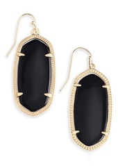 Kendra Scott 14K Gold Plated Elle Drop Earrings - Gold  Black