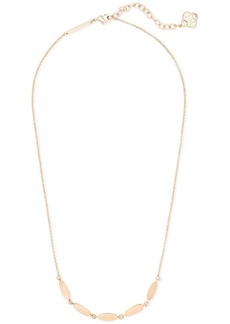 Kendra Scott Fern Short 14K Rose Gold Plated Strand Necklace