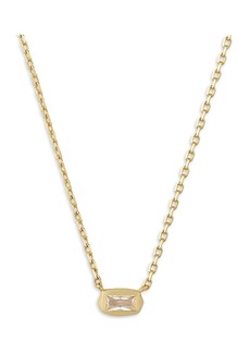 Kendra Scott Fern Short Pendant Necklace in 14K Gold Plated, 16