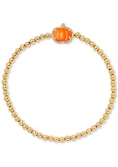 Kendra Scott Gold-Tone Pumpkin Beaded Stretch Bracelet - Gold Orang