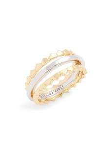 Kendra Scott Quinn Triple Band Ring in Mixed Metal at Nordstrom