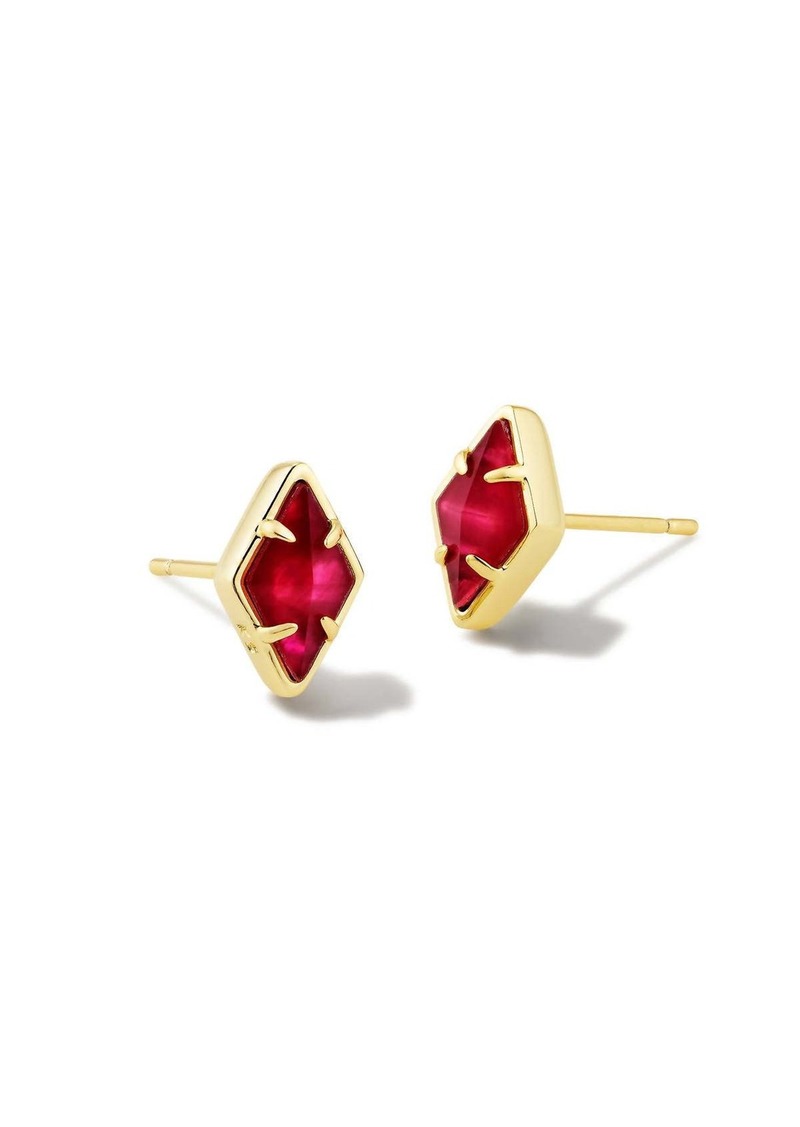 Kendra Scott Kinsley Stud Earrings In Gold Raspberry Illusion