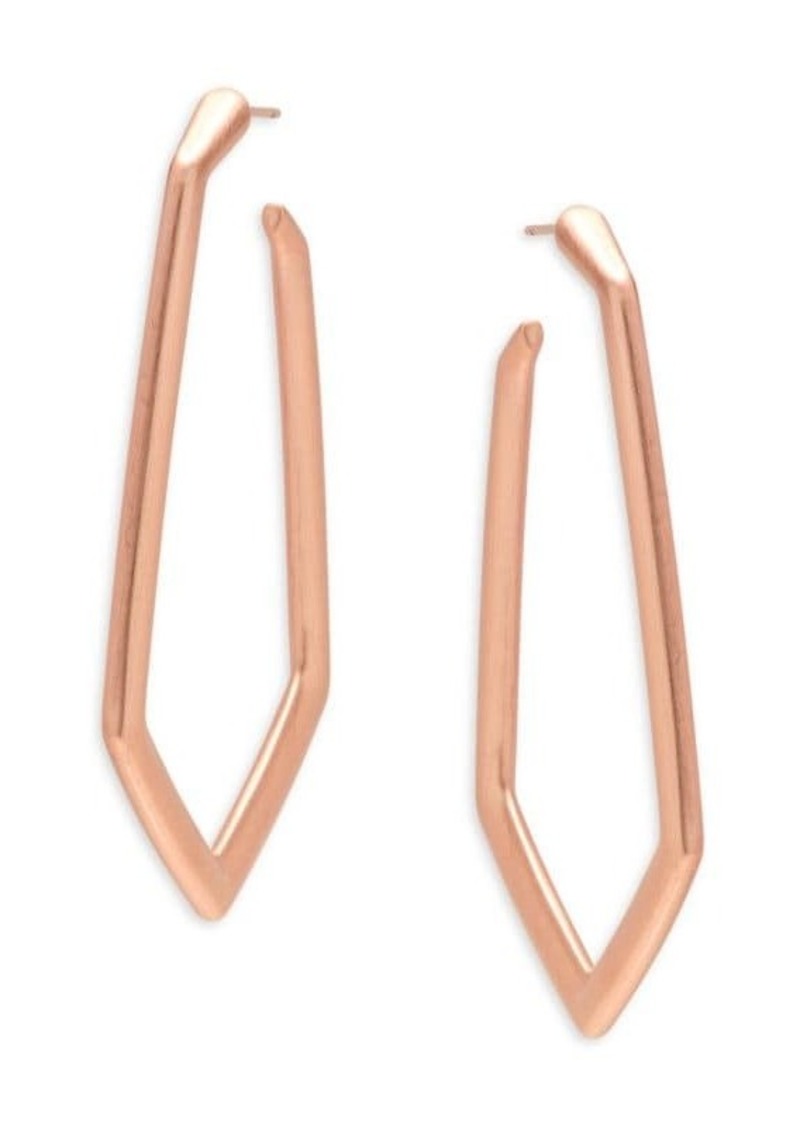 Kendra Scott Lonnie 14K Rose Goldplated Half Hoop Earrings