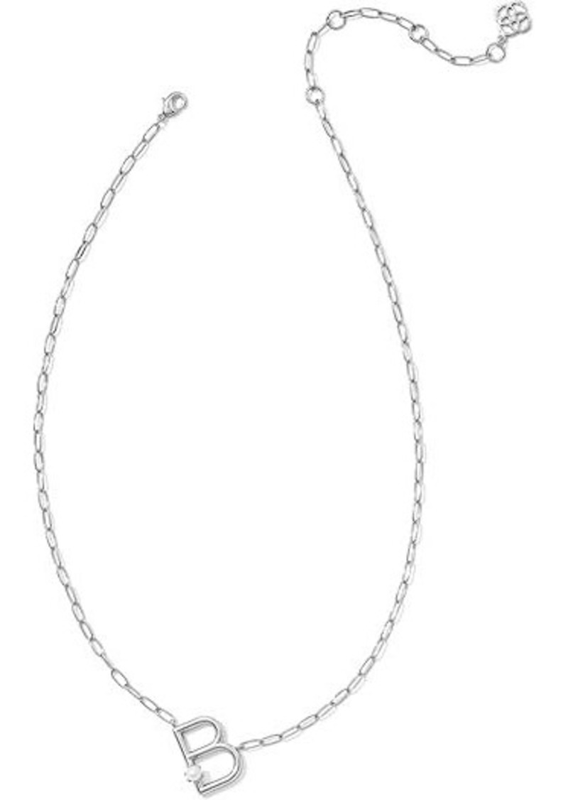 Kendra Scott Pearl Letter B Short Pendant Necklace