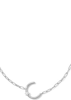 Kendra Scott Pearl Letter C Short Pendant Necklace