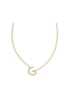 Kendra Scott Pearl Letter G Short Pendant Necklace