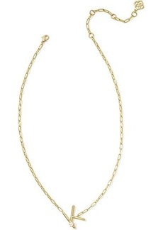 Kendra Scott Pearl Letter K Short Pendant Necklace