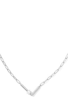 Kendra Scott Pearl Letter L Short Pendant Necklace