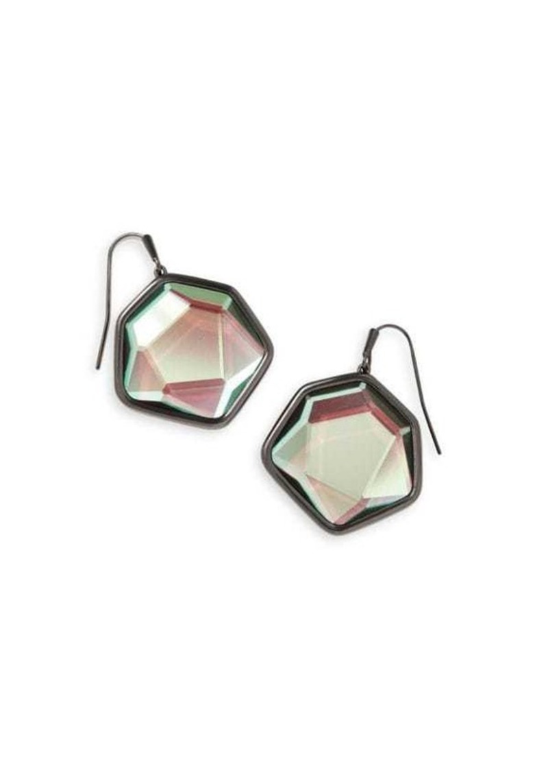 Kendra Scott Vanessa Gunmetal Tone & Glass Drop Earrings