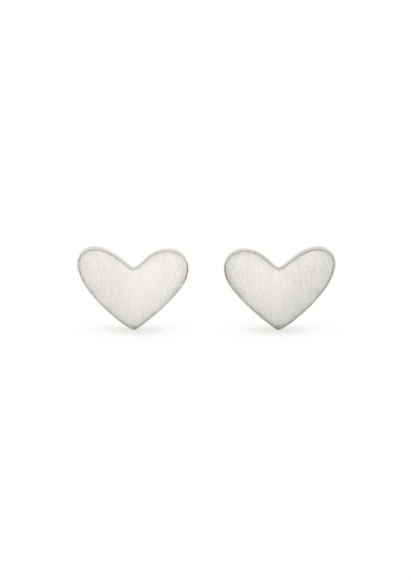 Kendra Scott Women's Ari Heart Stud Earrings In Sterling Silver