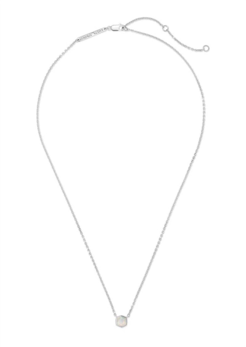 Kendra Scott Women's Davie Sterling Silver Pendant Necklace In White Opal