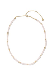 Kendra Scott Women's Deliah Gold Strand Necklace In Rose Quartz