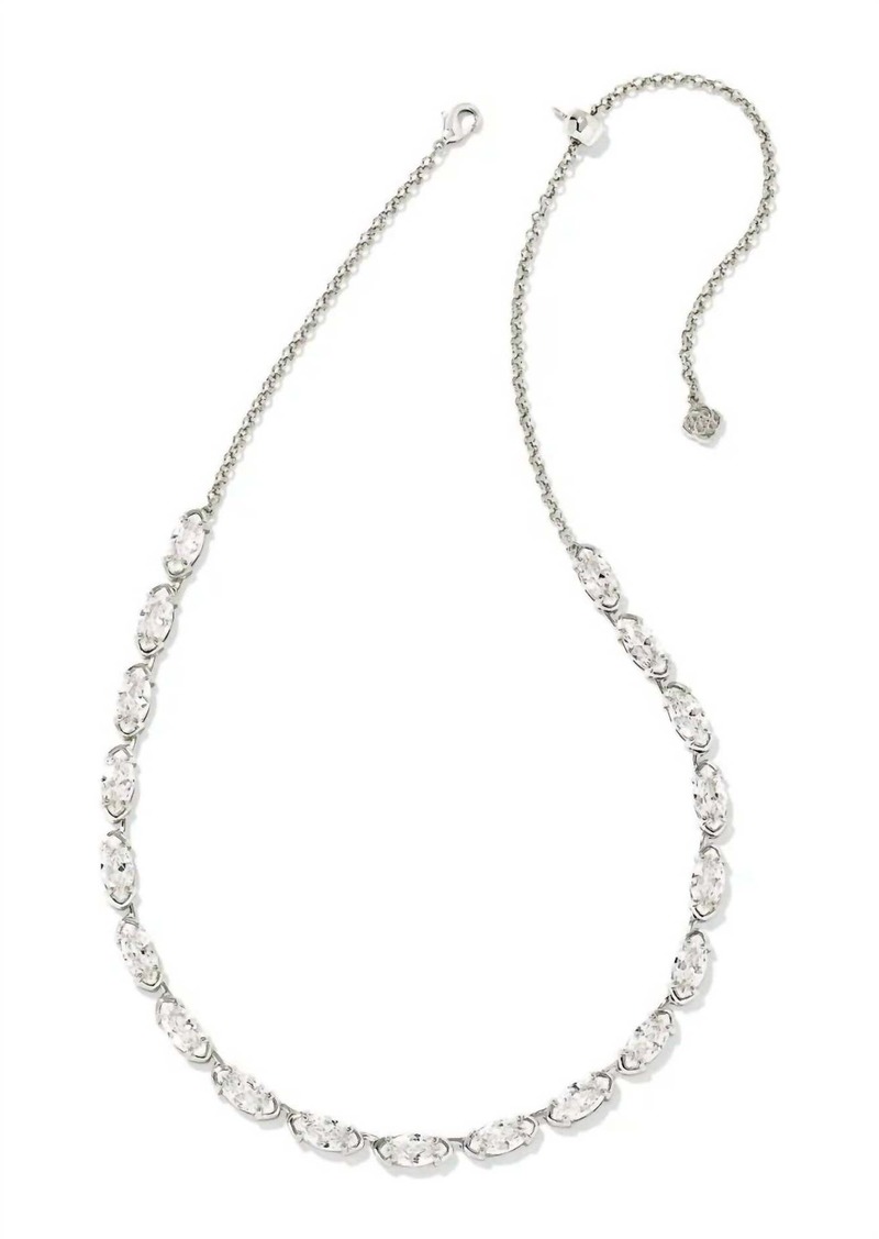 Kendra Scott Women's Genevieve Strand Necklace In Silver White Cz