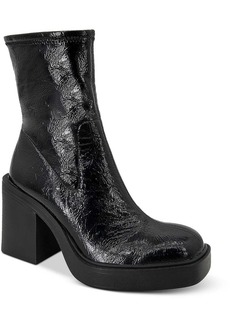 Kenneth Cole Amber Womens Pull-on Chunky Ankle Boots