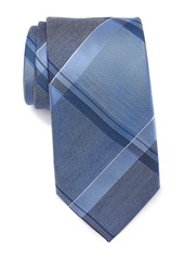Kenneth Cole Argento Plaid Tie