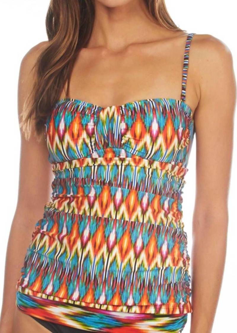 Kenneth Cole Bandeau Tankini Top In Upon The Horizon