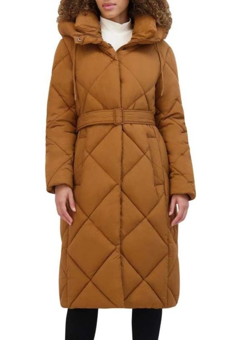 Kenneth Cole Belted Puffer Coat