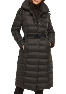 Kenneth Cole Belted Puffer Stadium Jacket