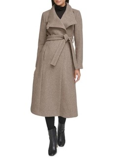 Kenneth Cole Belted Wool Blend Trench Coat