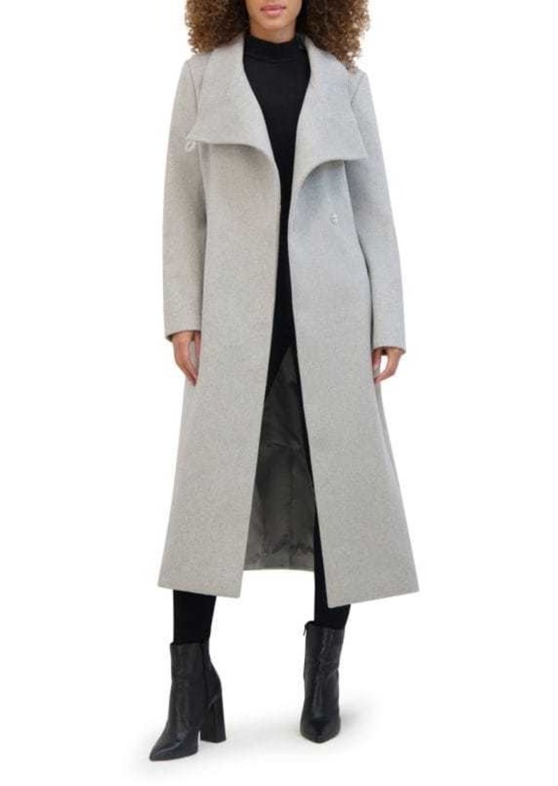 Kenneth Cole Belted Wool Blend Wrap Coat