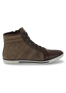 Kenneth Cole Caden Suede & Leather High-Top Sneakers