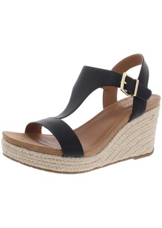 Kenneth Cole Card Womens Open Toe T-Strap Espadrilles