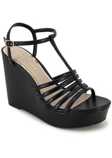 Kenneth Cole CELIA Womens Faux Leather Wedge Sandals