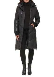 Kenneth Cole ​Chevron Quilted Puffer Coat
