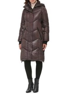 Kenneth Cole ​Chevron Quilted Puffer Coat