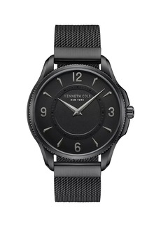 Kenneth Cole Classic Black Stainless Steel Bracelet Watch/42MM