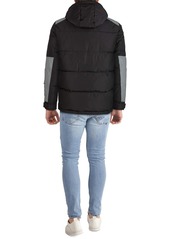 Kenneth Cole Colorblock Hooded Puffer Jacket